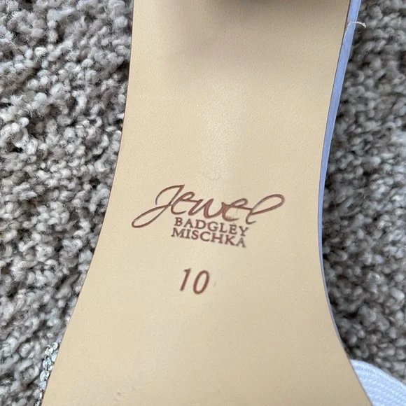 Jewel Badgley Mischka Della Evening Slide Sandal - Picture 8 of 9